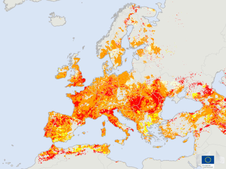 Из-за изменения климата многие районы Европы рискуют остаться обезвоженными