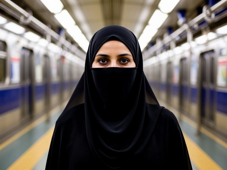 Женщина в никабе попыталась выбить телефон у снимавшей ее москвички