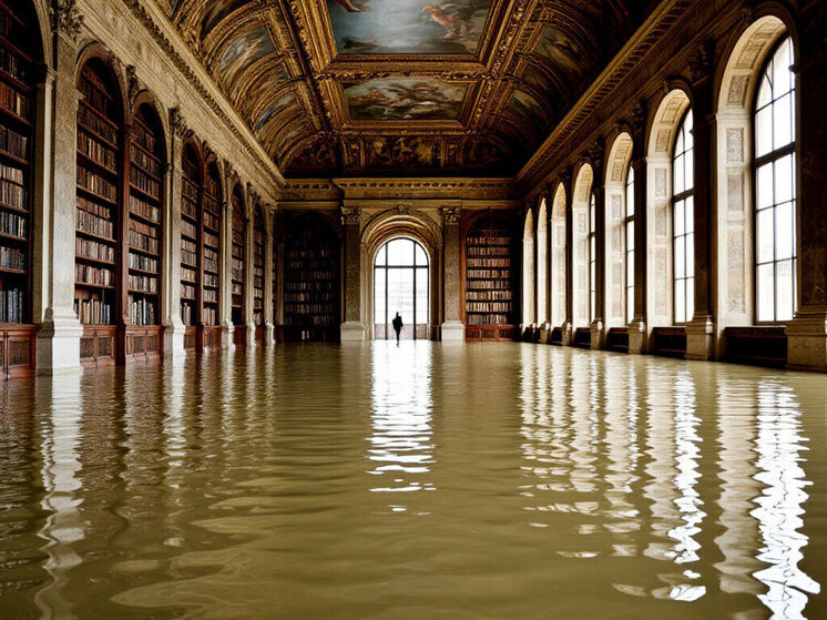 Протечка в Лувре повредила сотни экспонатов в египетском отделе