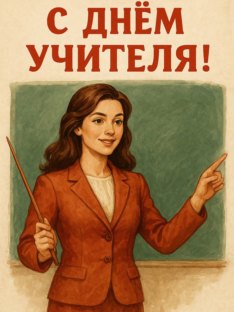 Открытка и поздравления на День учителя