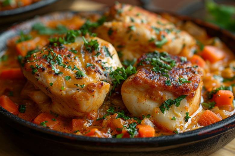 Курица в соусе: ужин из одной сковороды — быстро и без горы грязной посуды